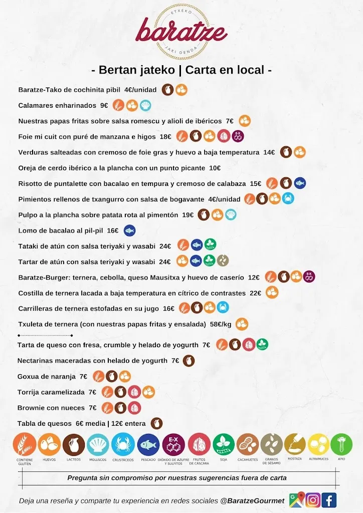 Menu_Bar-Restaurante Baratze Taberna_Eibar_image_1
