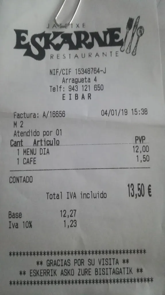 Jose Ignacio Tamayo Mendia_Restaurante Eskarne_Eibar_recensione