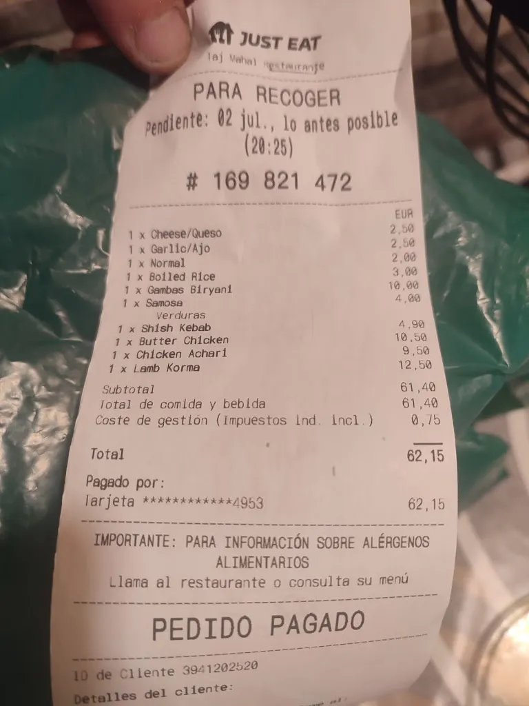 Carlos Alves_TAJ MAHAL RESTAURANTE BEASAIN_Beasain_review