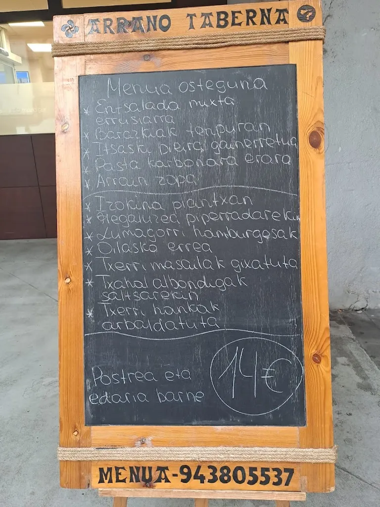 Menu_Arrano taberna_Beasain_image_1