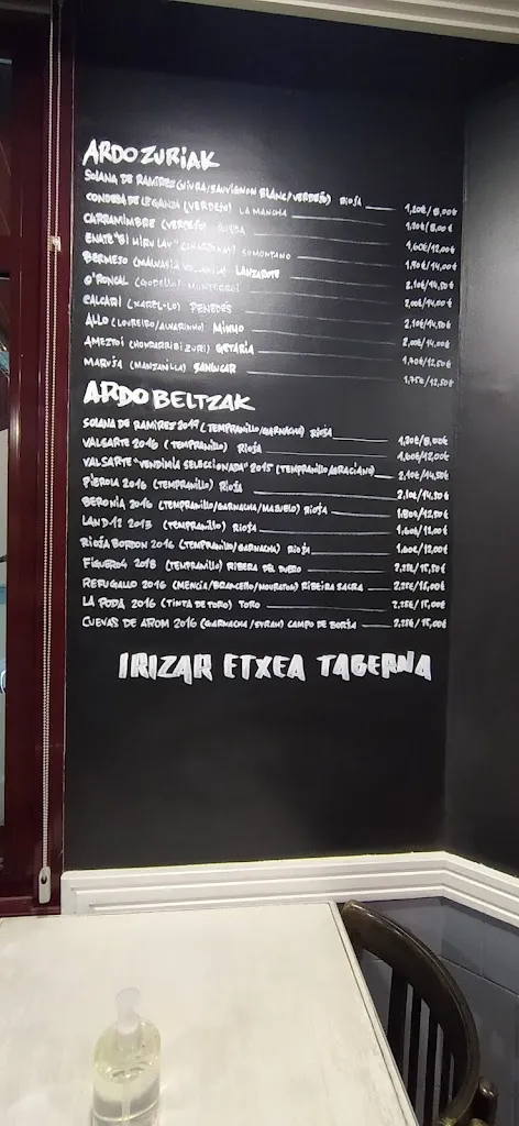 Menu_IRIZAR ETXEA TABERNA_Beasain_image_1
