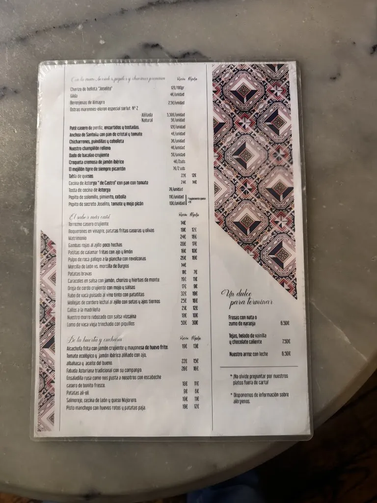 Menu_Taberna La Elisa l Restaurante comida Española Madrid_Aranga_image_1