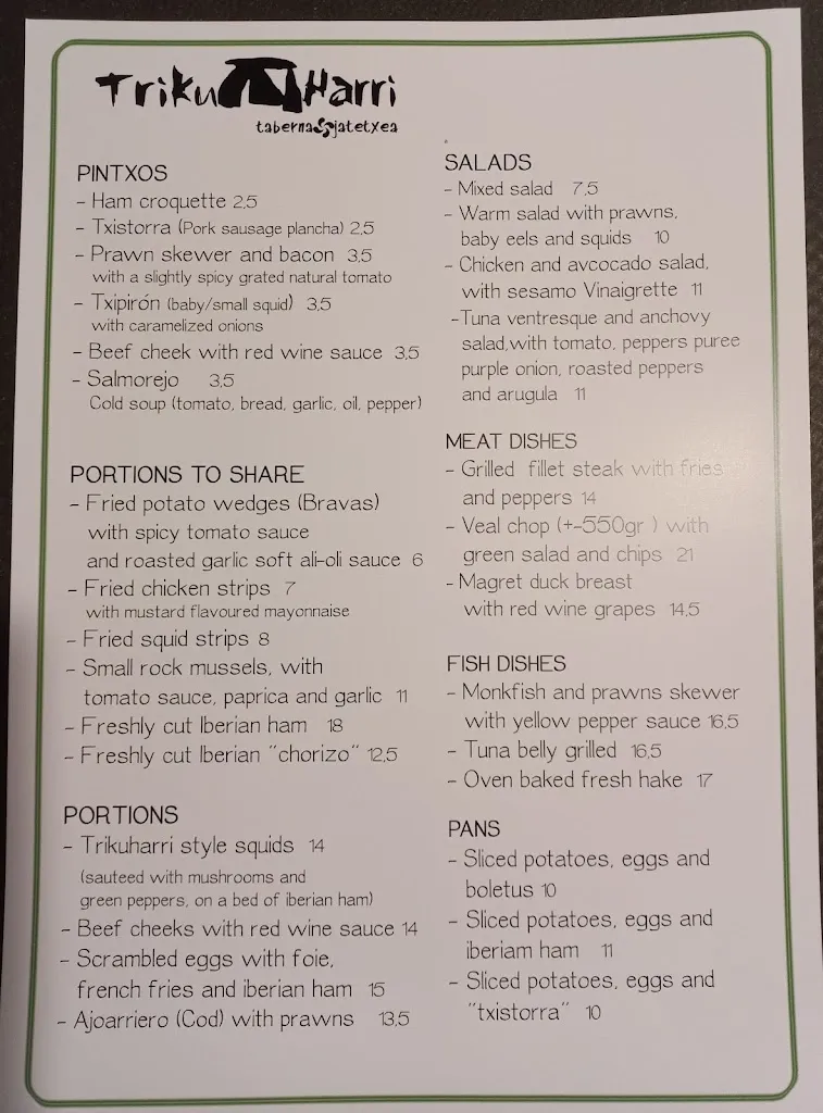Menu_TrikuHarri Taberna Jatetxea_Donostia-San Sebastián_image_4
