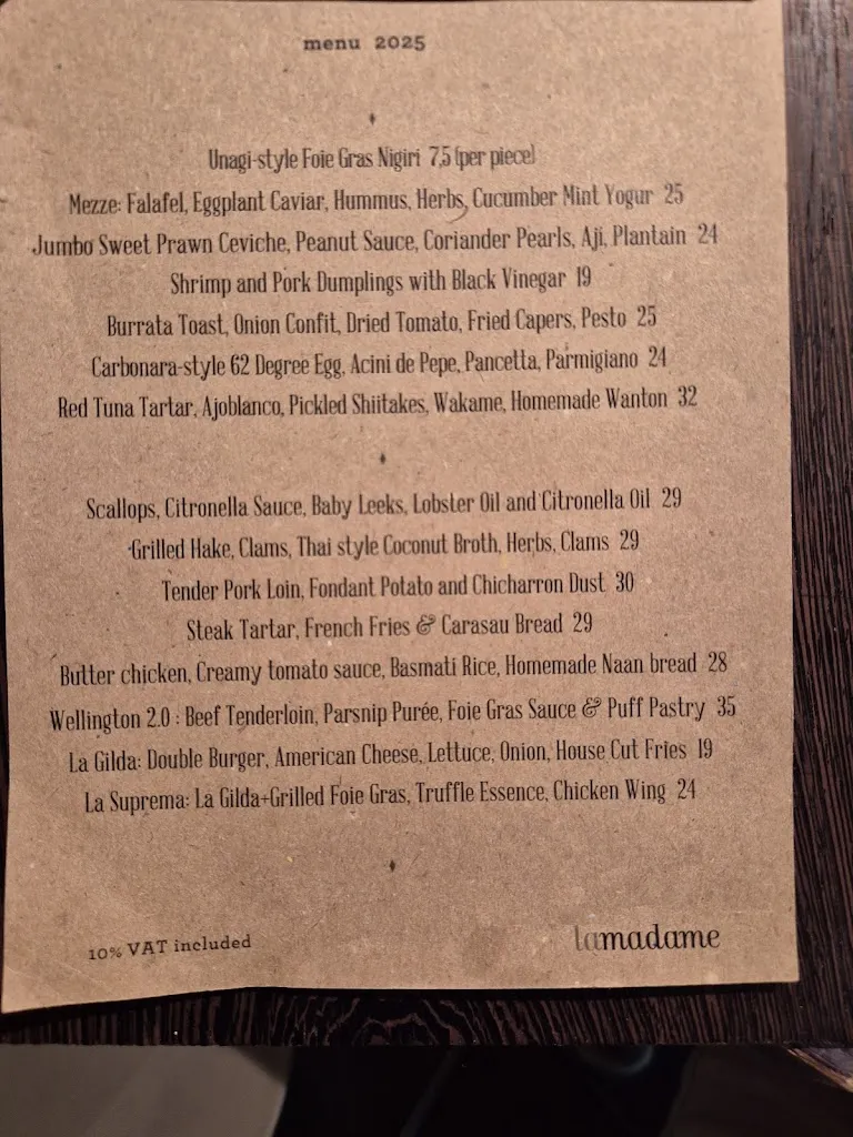 Menu_La Madame_Donostia-San Sebastián_image_1