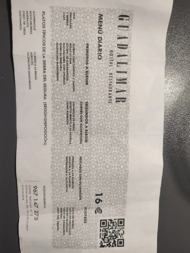 Juana Hernandez_Hostal Restaurante Guadalimar_Villaverde de Guadalimar_review