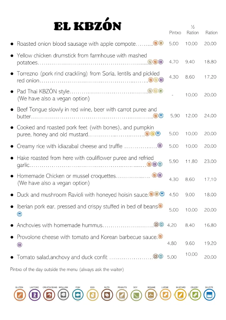 Menu_El KBZÓN jatetxea_Donostia-San Sebastián_image_1
