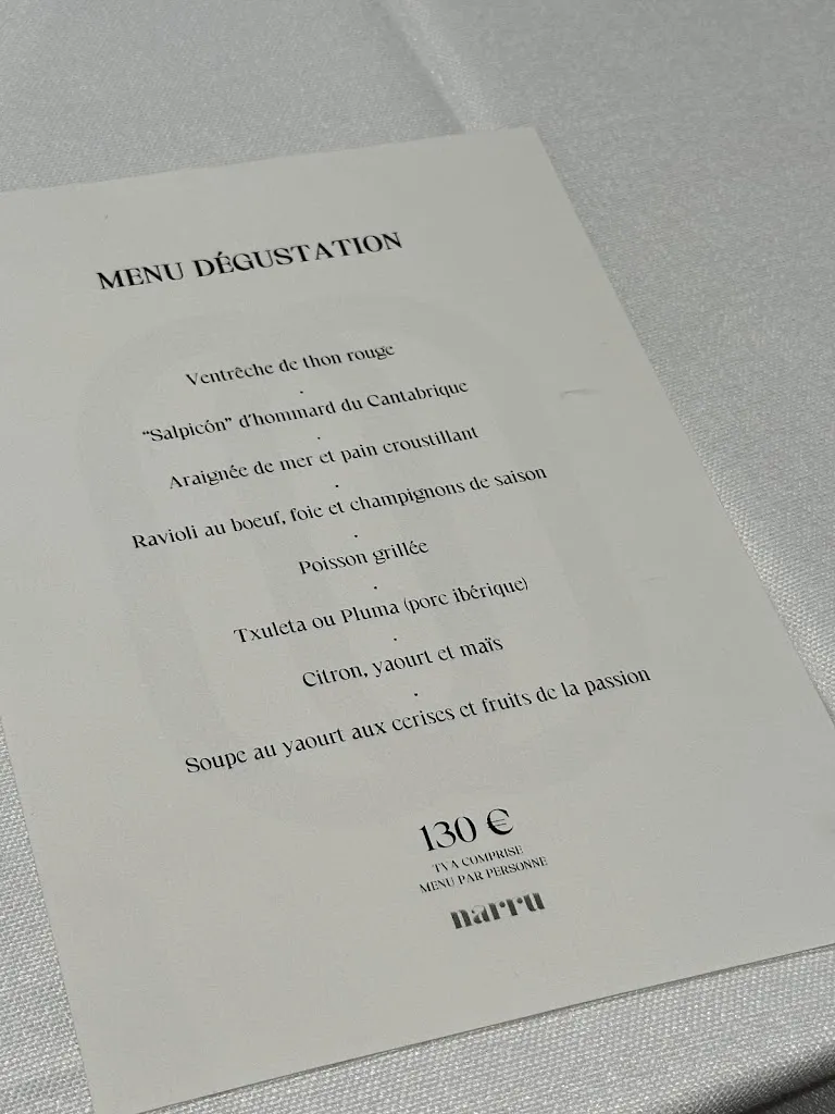 Menu_Narru Restaurant_Donostia-San Sebastián_immagine_2