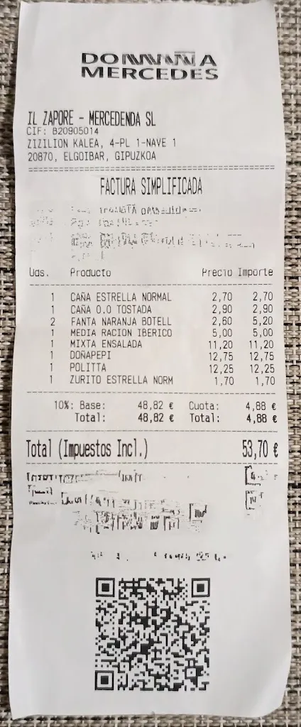 Tito Martín_Il zapore Doña Mercedes_Elgoibar_review