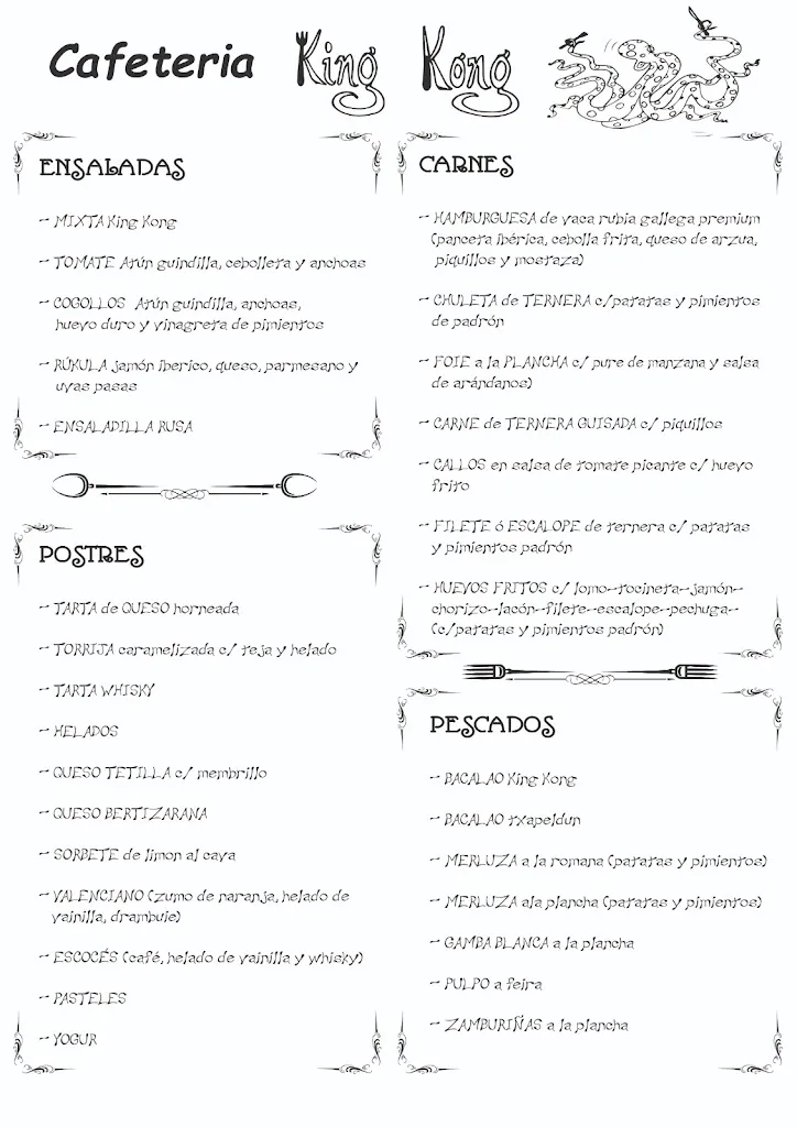 Menu_Cafeteria King-Kong_Elgoibar_image_1