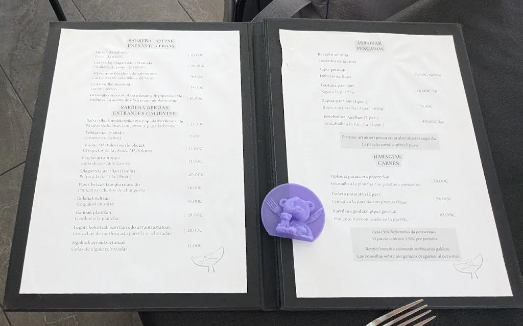 Menu_Balearri Getaria- Jatetxea_Getaria_image_2