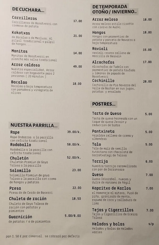 Menu_Zumardi Jatetxea_Hernani_immagine_1