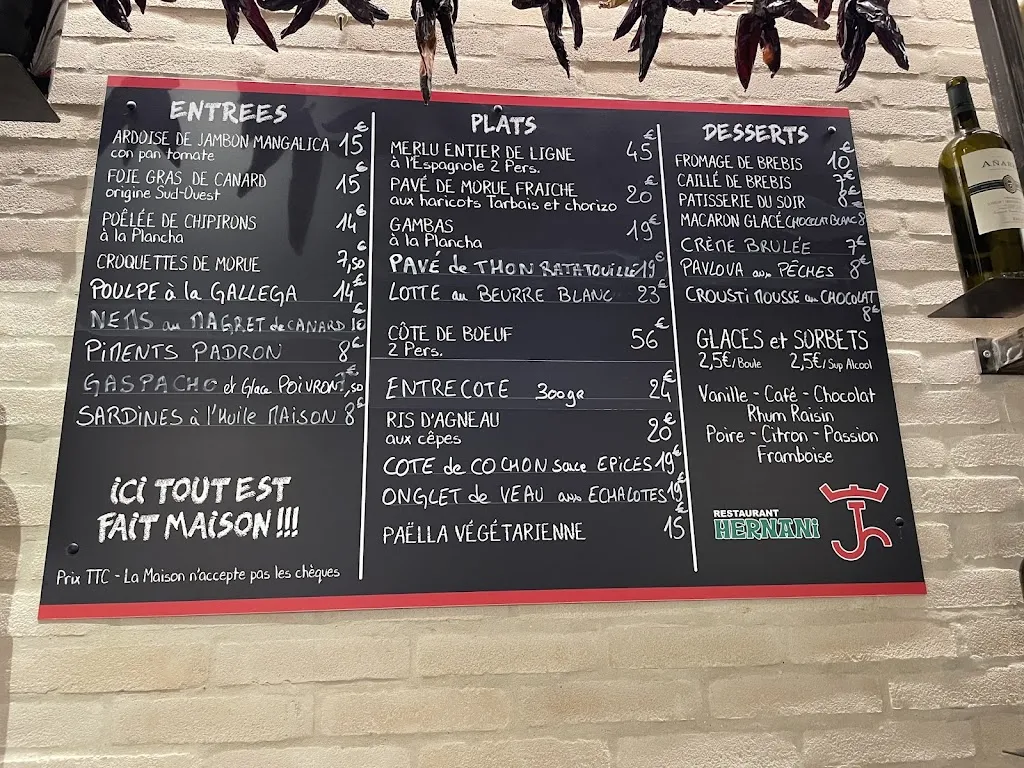 Menu_Restaurant Hernani_Hernani_image_3