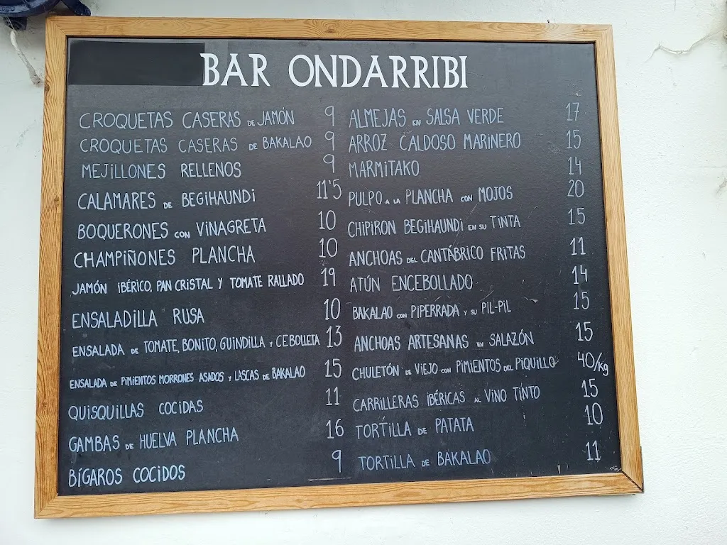 Menu_Bar Ondarribi_Hondarribia_image_4