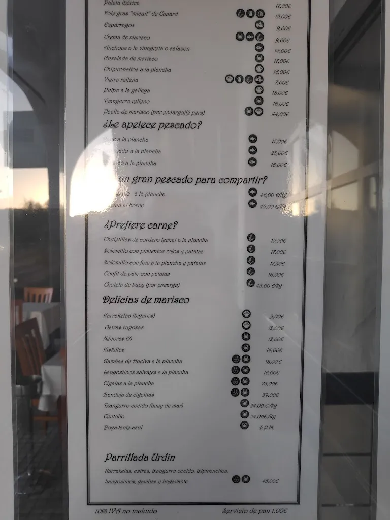 Menu_Marisquería Urdín_Hondarribia_image_3