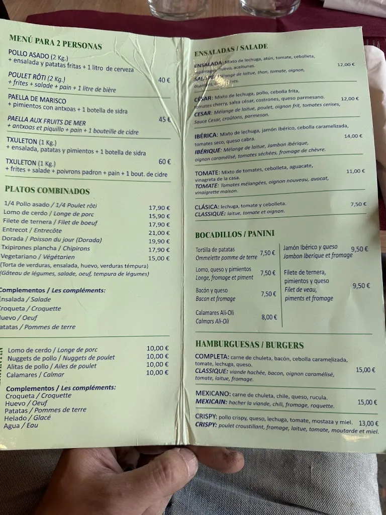 Menu_Route 33 - Ogi Berri_Hondarribia_image_1