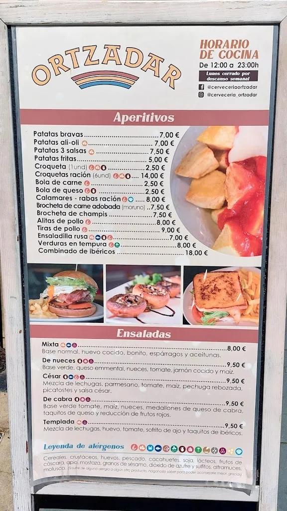 Menu_Cervecería Ortzadar_Hondarribia_image_2