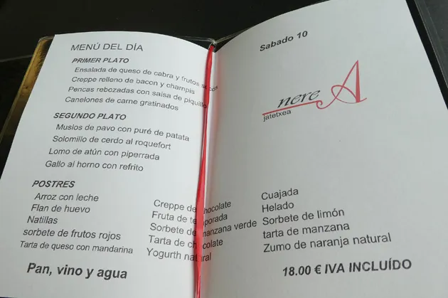 Menu_Nerea Jatetxea_Lazkao_image_1