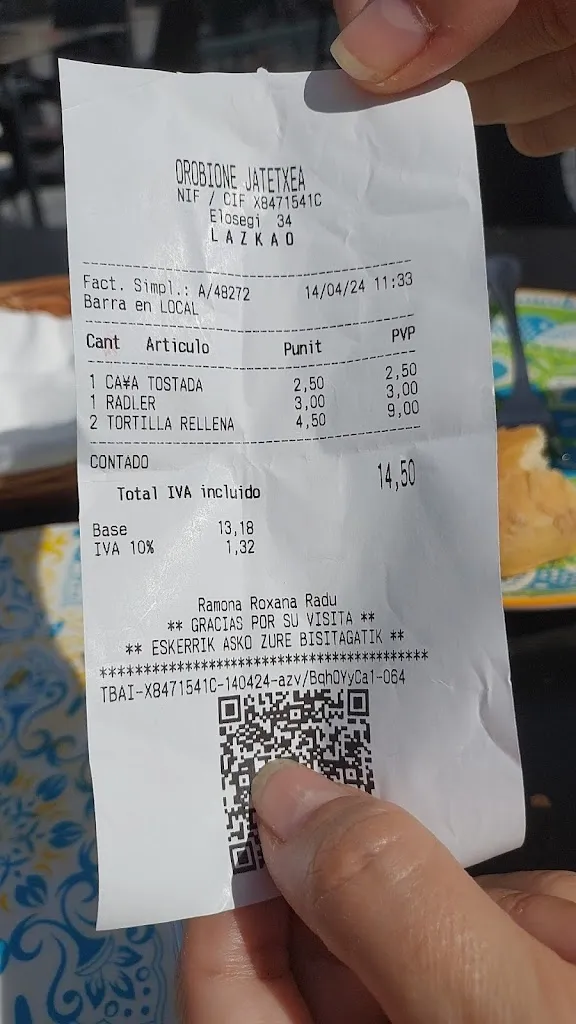 Garikoitz Oria_OROBIONE JATETXEA LAZKAO_Lazkao_review