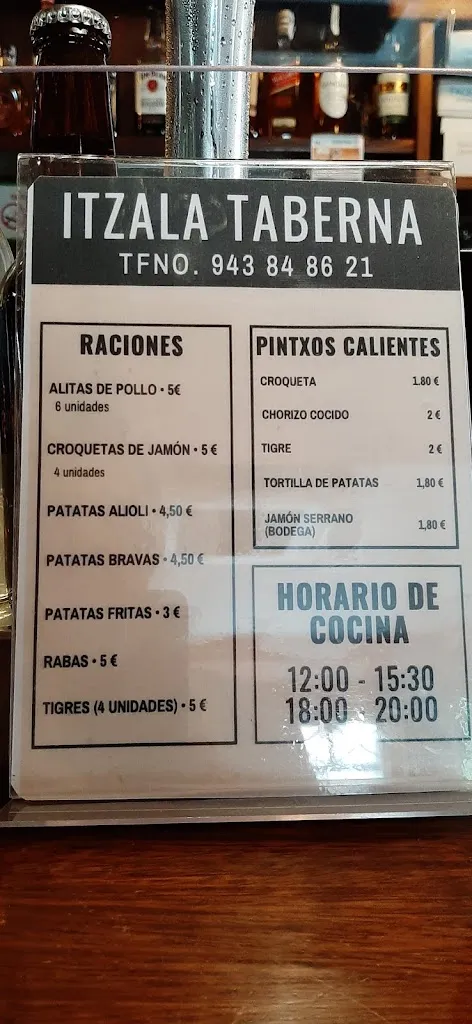Menu_Itzala taberna_Lazkao_image_1