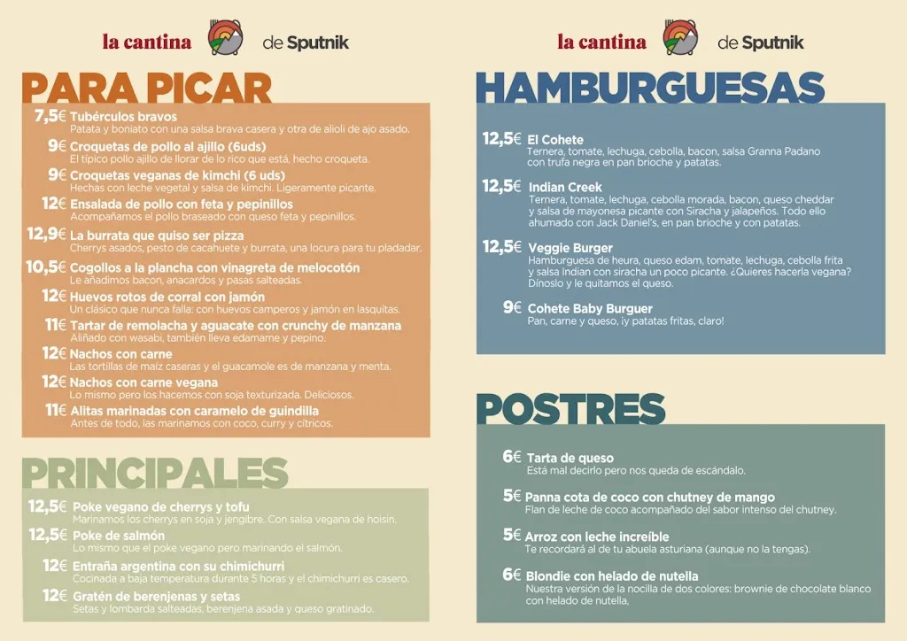Menu_La Cantina de Sputnik Legazpi - Restaurante saludable Madrid_Legazpi_image_1