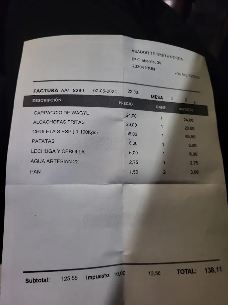 Joanna Kaliszewska_Asador Restaurante Trinkete Borda_Irun_review