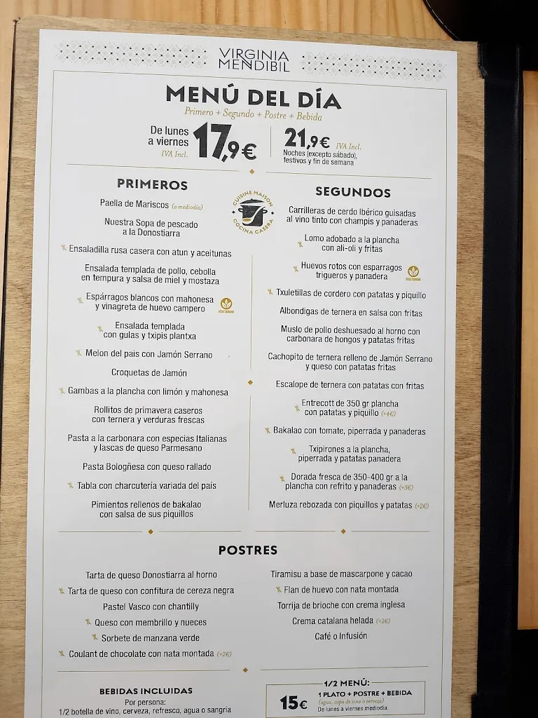Menu_Virginia mendibil Bar Restaurante_Irun_image_1