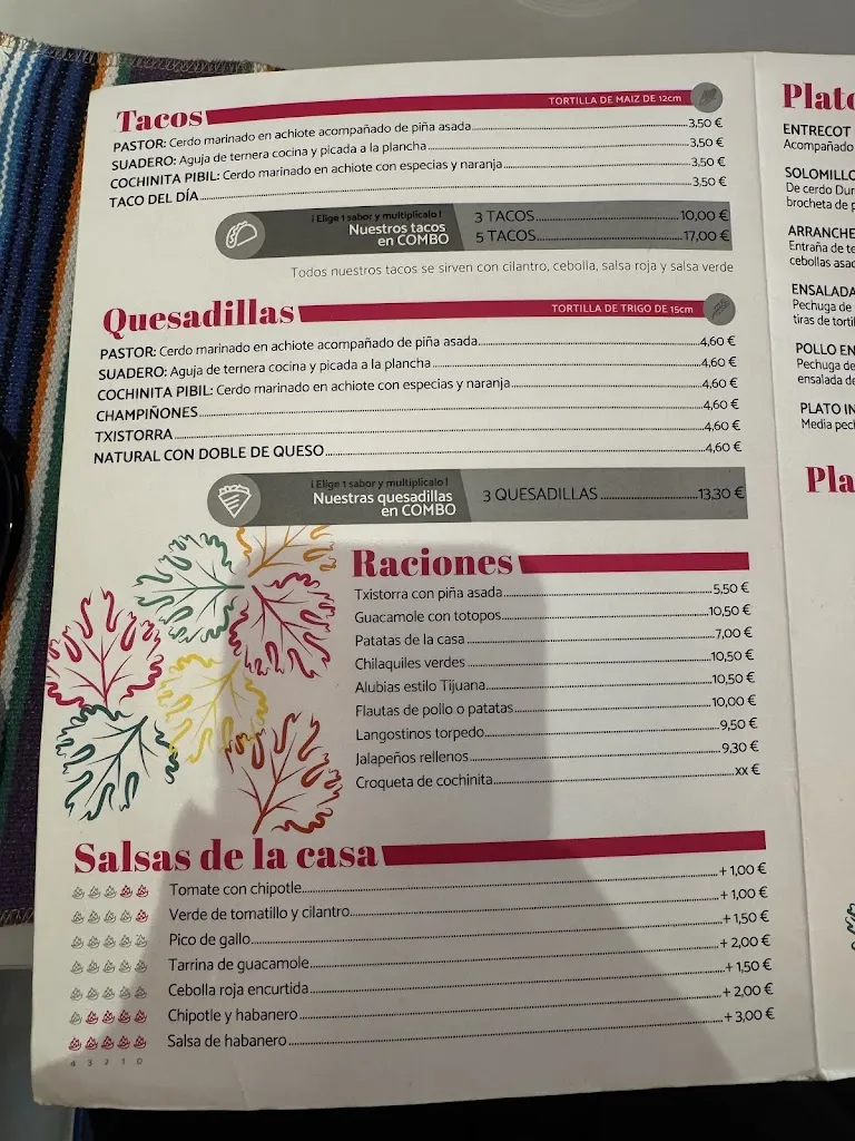 Menu_CILANTROPO Comida Mexicana_Irun_image_3
