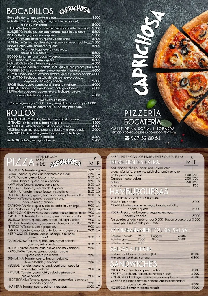 Menu_Pizzería Caprichosa_Tobarra_image_1