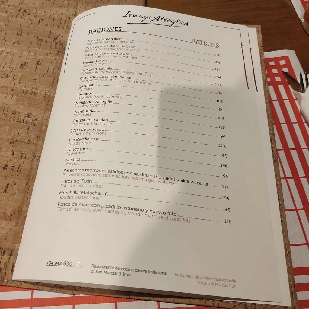 Menu_Irungo Atsegiña_Irun_image_1
