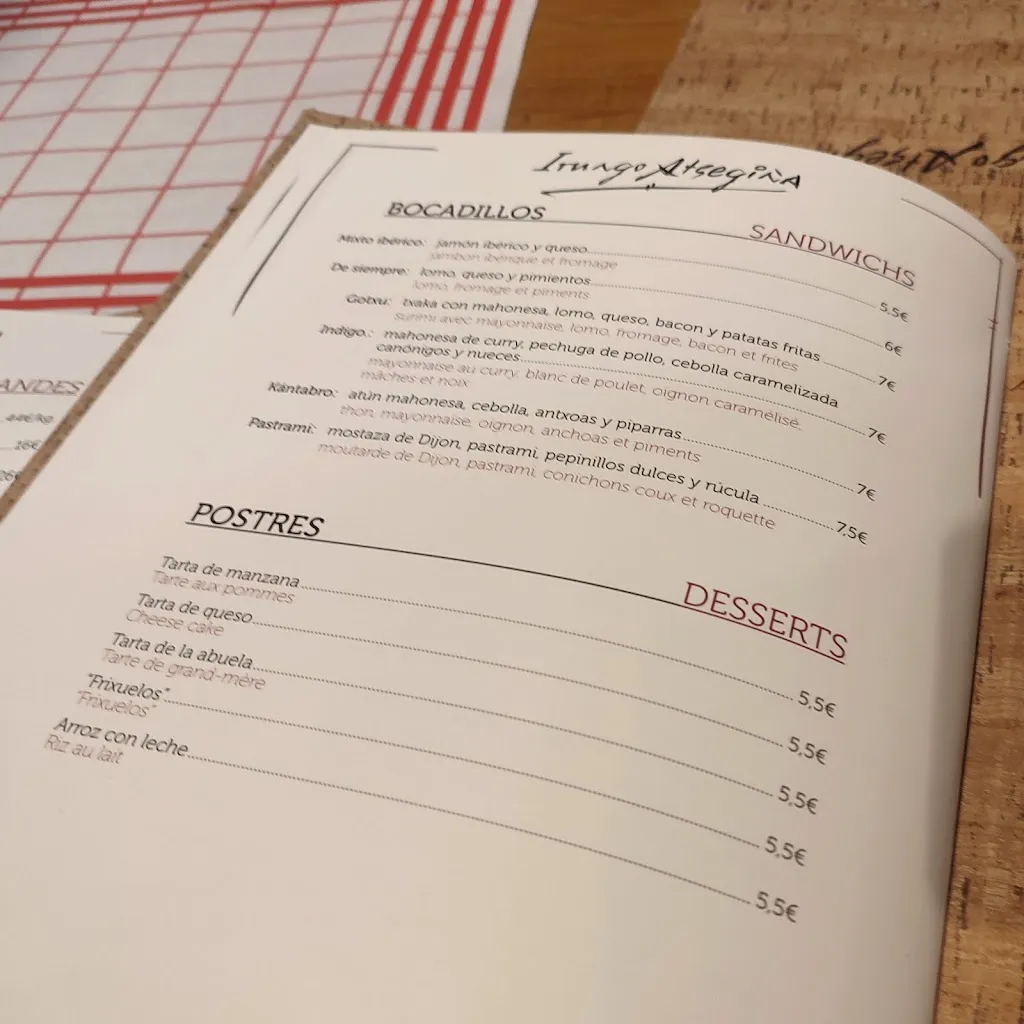 Menu_Irungo Atsegiña_Irun_image_2