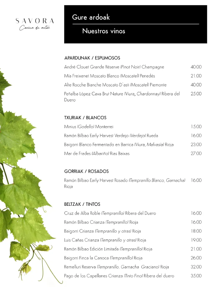Menu_Savora | Restaurante Errenteria_Errenteria_image_4