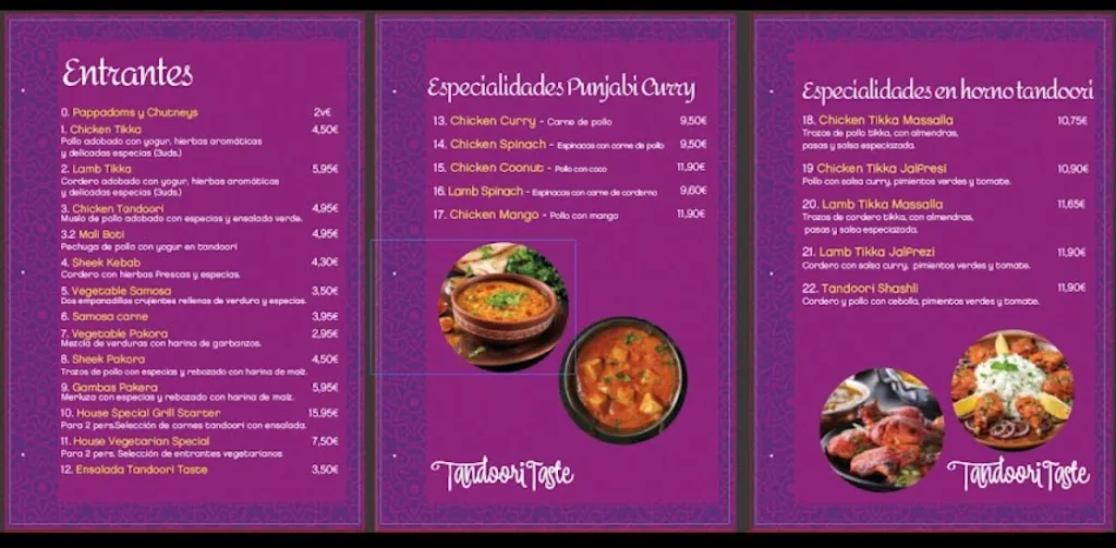 Menu_Tandoori Taste_Errenteria_image_1