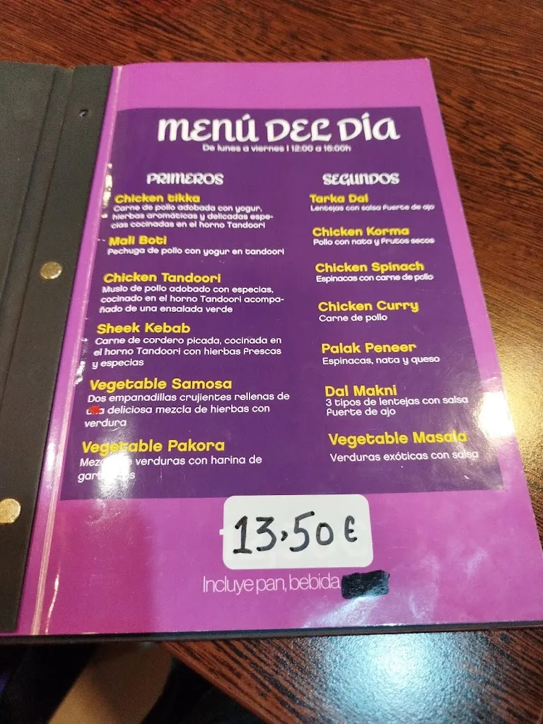 Menu_Indian food house_Errenteria_image_1