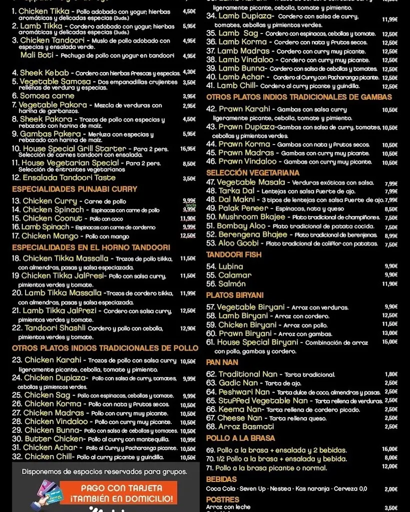 Menu_Indian food house_Errenteria_image_2