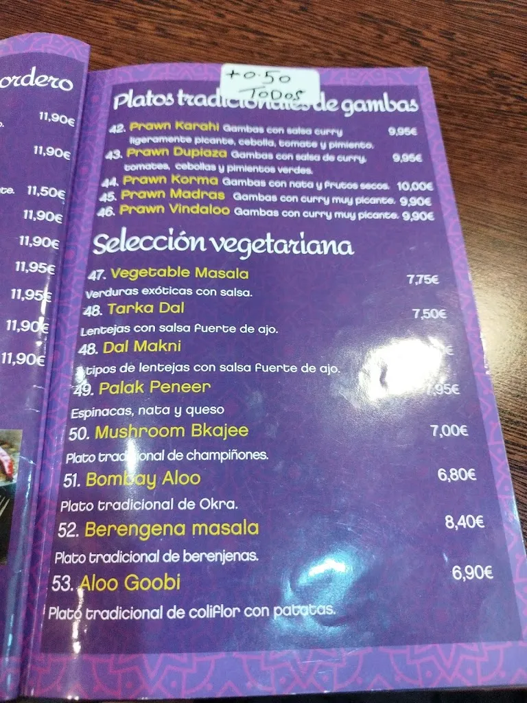 Menu_Indian food house_Errenteria_image_4