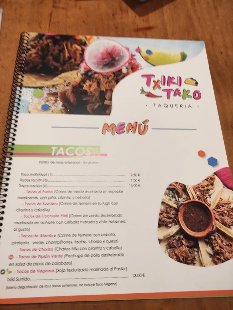 Menu_Taquería Txiki Tako_Errenteria_immagine_2