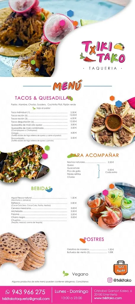 Menu_Taquería Txiki Tako_Errenteria_immagine_3