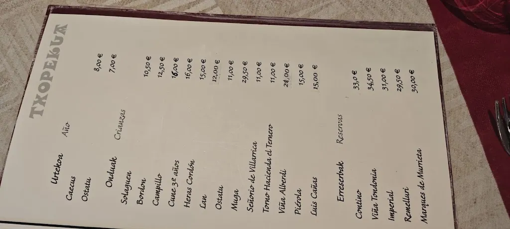 Menu_Txopekua Jatetxea_Oñati_image_1