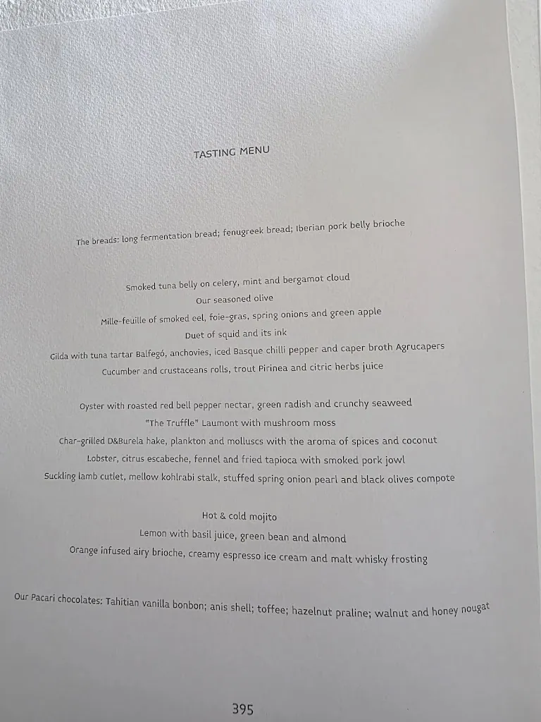 Menü_Martin Berasategui_Lasarte-Oria_Bild_1
