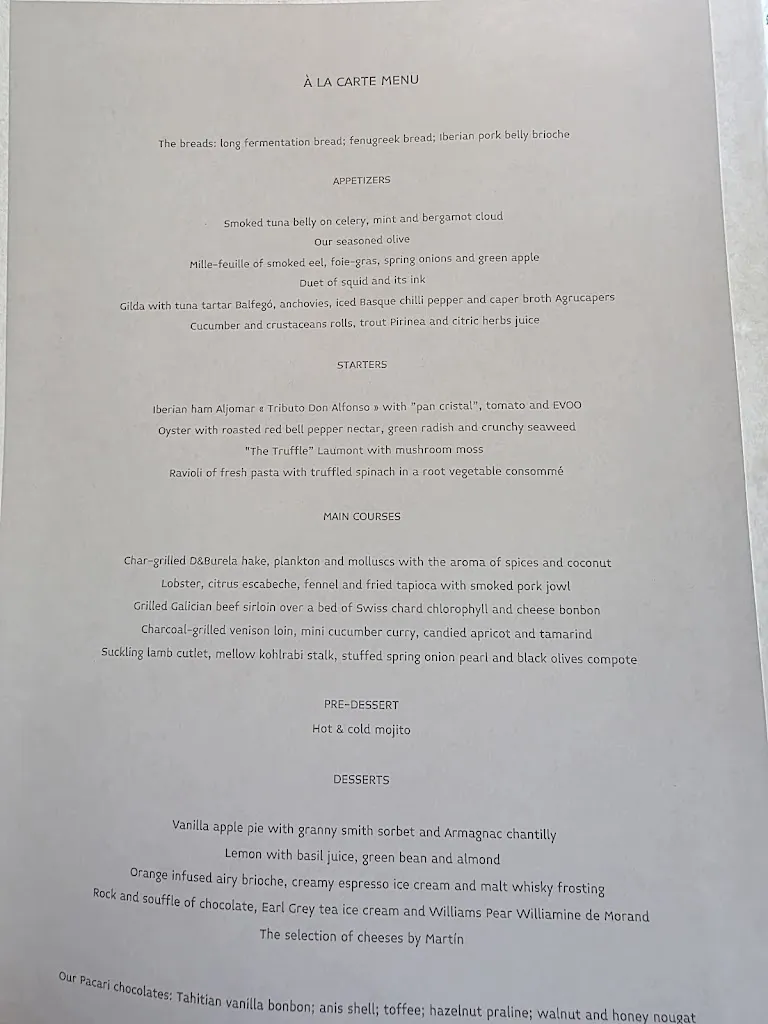 Menü_Martin Berasategui_Lasarte-Oria_Bild_3