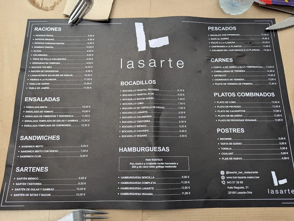 Menu_Bar Lasarte_Lasarte-Oria_image_1