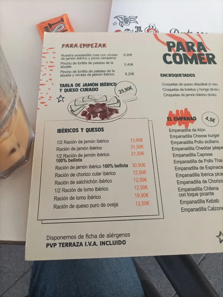 Menu_Ana Segura Jamonería_Segura_immagine_3