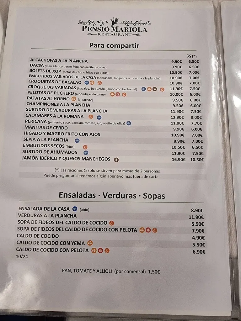 Menu_Restaurant Pensió Mariola_Agres_image_2