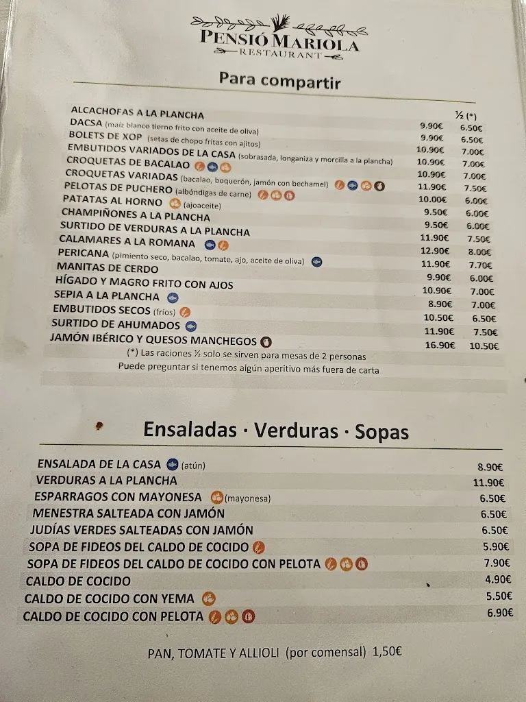 Menu_Restaurant Pensió Mariola_Agres_image_4