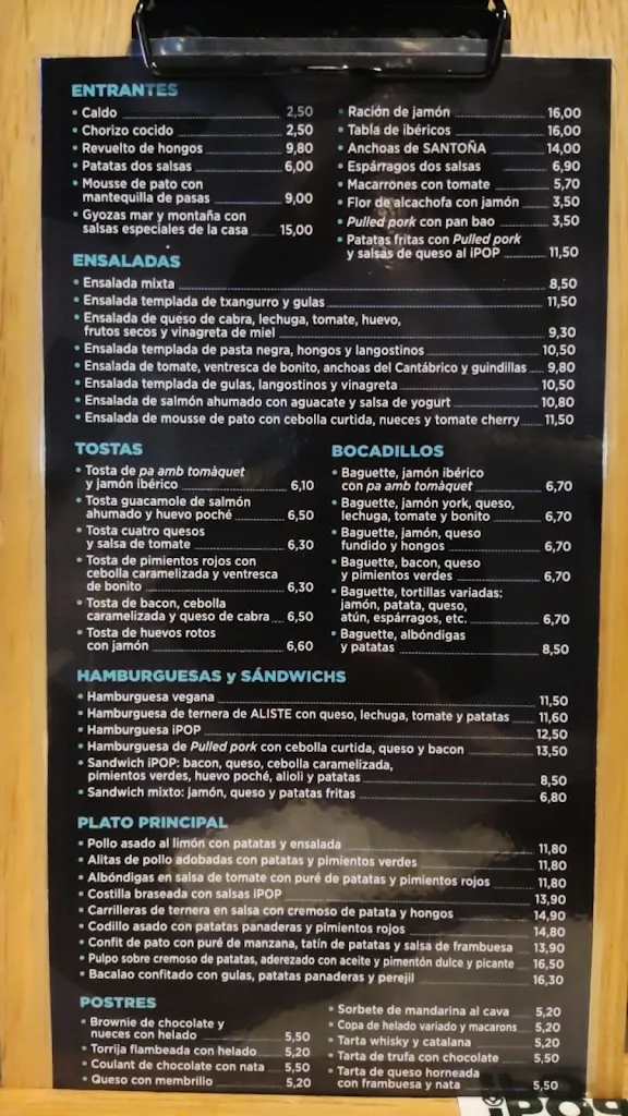 Menu_I POP GASTROBAR_Ordizia_image_1