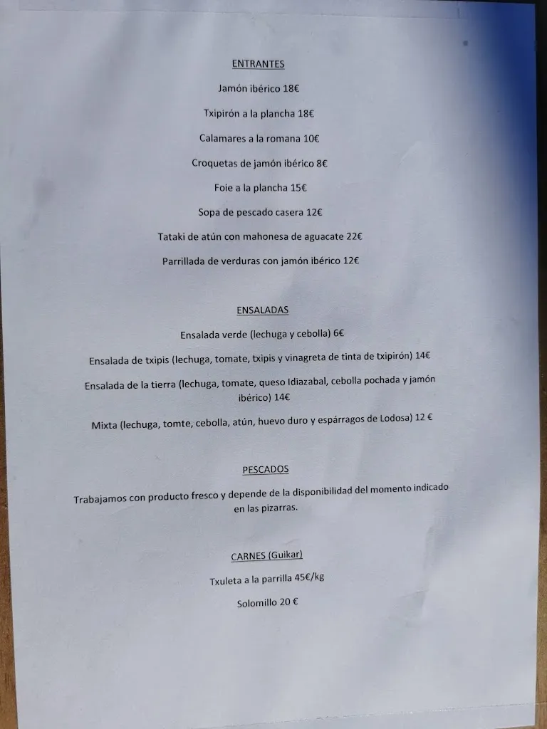 Menu_La Lonja Taberna | Pasai San Pedro_Pasaia_image_1