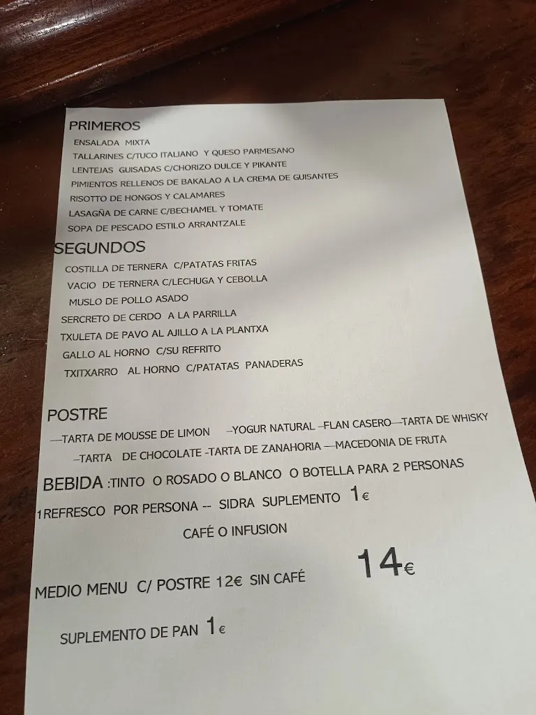 Menu_El Caserío Taberna Jatetxea_Pasaia_image_2