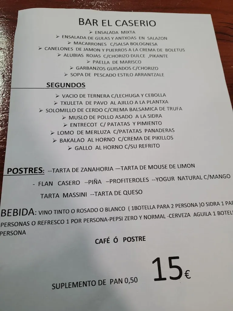 Menu_El Caserío Taberna Jatetxea_Pasaia_image_4