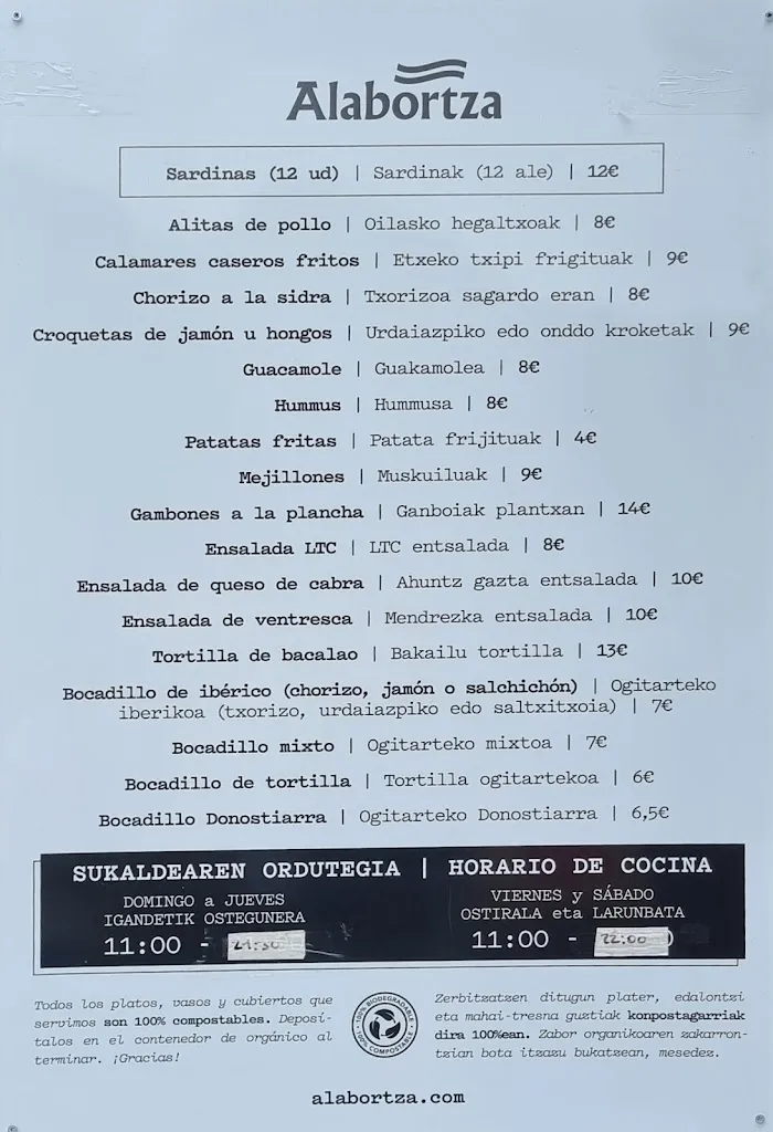 Menu_Alabortza - Puntetako Kantina_Pasaia_image_1
