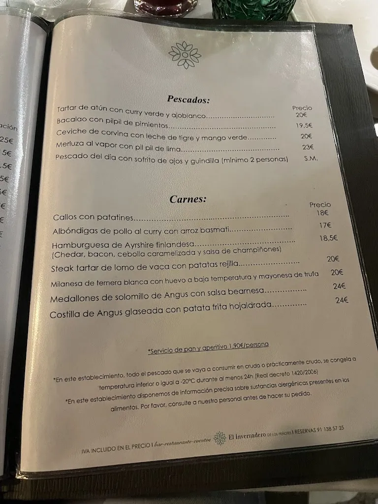 Menu_Restaurante El Invernadero de Los Peñotes_Viveros_image_3